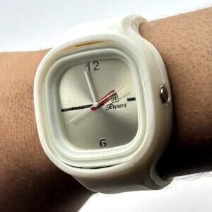 Riviera White & Silver Men's Watch
